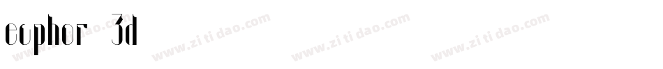 euphor 3d字体转换